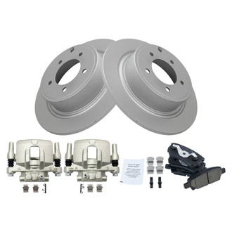TRQ® - Performance Ceramic Rear Brake Kit with Calipers
