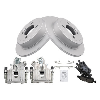 TRQ® - Performance Ceramic Rear Brake Kit with Calipers