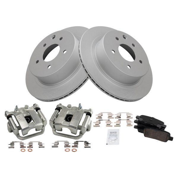 TRQ® - Performance Ceramic Rear Brake Kit with Calipers