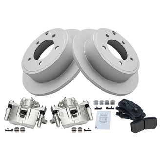 TRQ® - Performance Ceramic Rear Brake Kit with Calipers