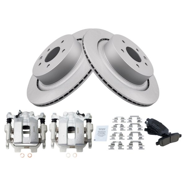 TRQ® - Performance Ceramic Rear Brake Kit with Calipers