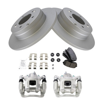 TRQ® - Performance Ceramic Rear Brake Kit with Calipers