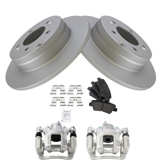 TRQ® - Performance Ceramic Rear Brake Kit with Calipers