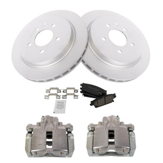 TRQ® - Performance Ceramic Rear Brake Kit with Calipers