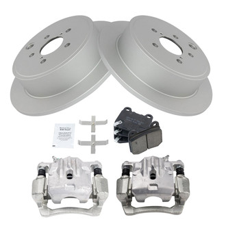 TRQ® - Performance Ceramic Rear Brake Kit with Calipers