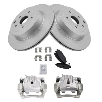 TRQ® - Performance Ceramic Rear Brake Kit with Calipers