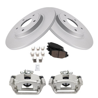 TRQ® - Performance Ceramic Rear Brake Kit with Calipers