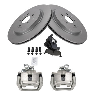 TRQ® - Performance Ceramic Rear Brake Kit with Calipers