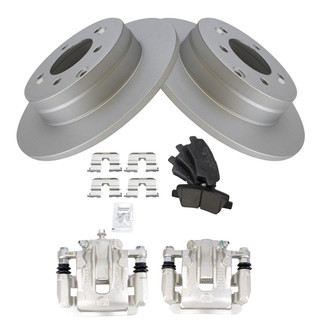 TRQ® - Performance Ceramic Rear Brake Kit with Calipers