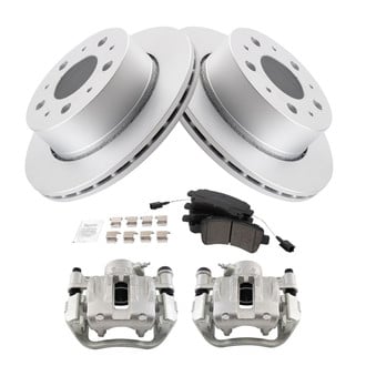 TRQ® - Performance Ceramic Rear Brake Kit with Calipers