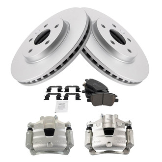 TRQ® - Performance Ceramic Front Brake Kit with Calipers