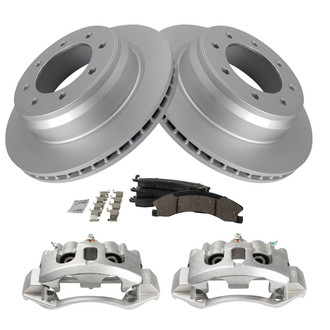 TRQ® - Performance Ceramic Rear Brake Kit with Calipers