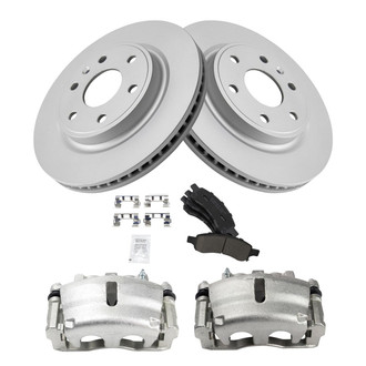 TRQ® - Performance Ceramic Front Brake Kit with Calipers