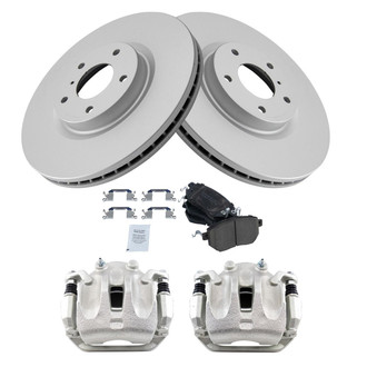 TRQ® - Performance Ceramic Front Brake Kit with Calipers