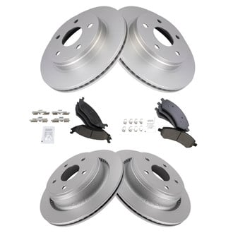 TRQ® - Performance Ceramic Front and Rear Brake Kit