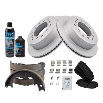 TRQ® - Performance Semi-Metallic Rear Brake Kit