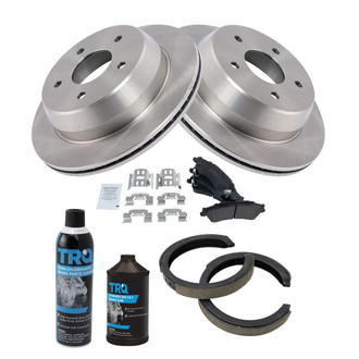TRQ® - Performance Semi-Metallic Rear Brake Kit