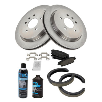 TRQ® - Performance Ceramic Rear Brake Kit