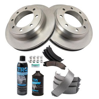 TRQ® - Disc Brake Kit with Ceramic Pads and Shoes