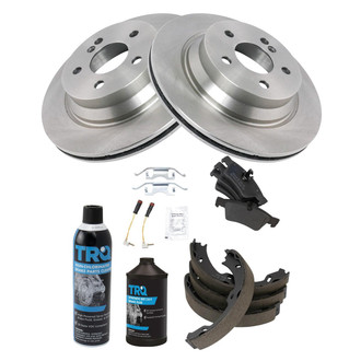 TRQ® - Disc Brake Kit with Semi-Metallic Pads and Shoes