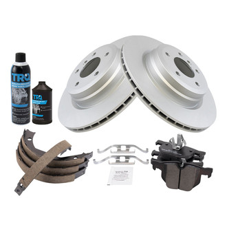 TRQ® - Disc Brake Kit with Semi-Metallic Pads and Shoes