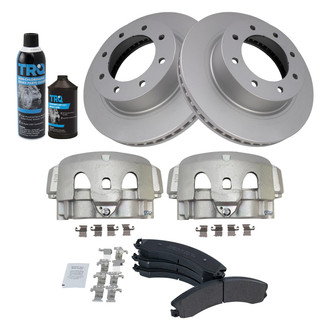 TRQ® - Front Disc Brake Kit with Semi-Metallic Pads and Calipers