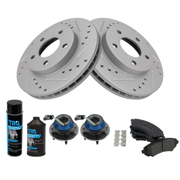 TRQ® - Performance Semi-Metallic Front Brake Kit