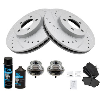 TRQ® - Performance Semi-Metallic Front Brake Kit