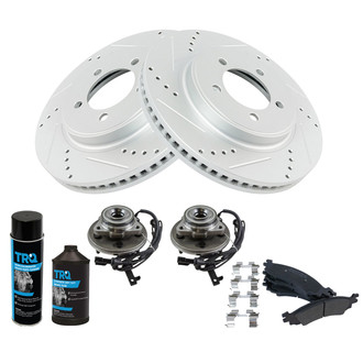 TRQ® - Performance Semi-Metallic Front Brake Kit