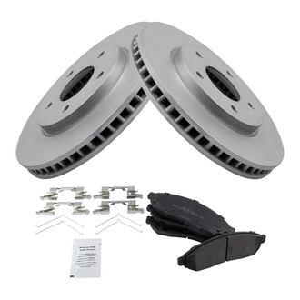 TRQ® - Front Disc Brake Kit with Semi-Metallic Pads