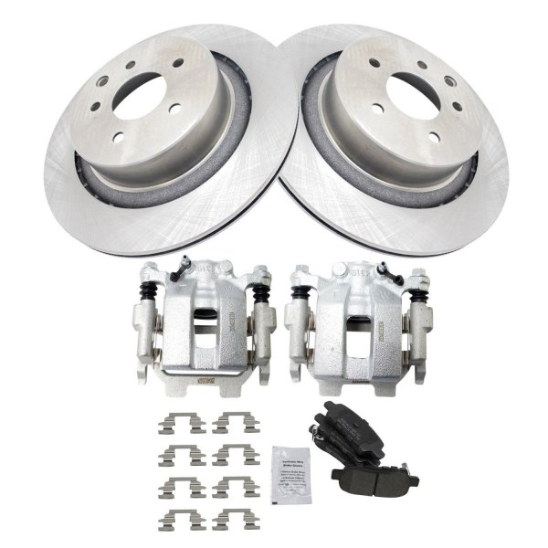 TRQ® - Rear Disc Brake Kit with Semi-Metallic Pads and Calipers