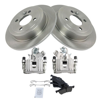 TRQ® - Rear Disc Brake Kit with Semi-Metallic Pads and Calipers