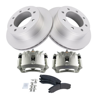 TRQ® - Rear Disc Brake Kit with Semi-Metallic Pads and Calipers