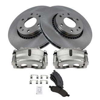 TRQ® - Disc Brake Kit with Semi-Metallic Pads and Calipers