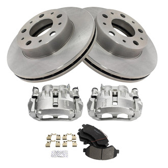 TRQ® - Disc Brake Kit with Semi-Metallic Pads and Calipers