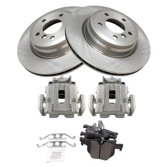 TRQ® - Rear Disc Brake Kit with Semi-Metallic Pads and Calipers