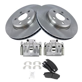 TRQ® - Disc Brake Kit with Semi-Metallic Pads and Calipers