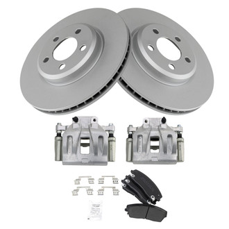 TRQ® - Front Disc Brake Kit with Semi-Metallic Pads and Calipers