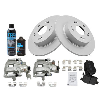 TRQ® - Rear Disc Brake Kit with Semi-Metallic Pads and Calipers