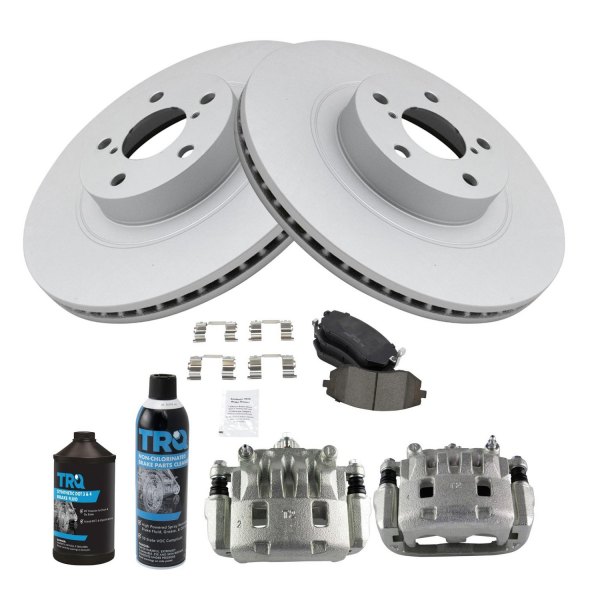 TRQ® - Front Disc Brake Kit with Ceramic Pads and Calipers