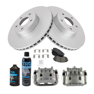 TRQ® - Front Disc Brake Kit with Ceramic Pads and Calipers