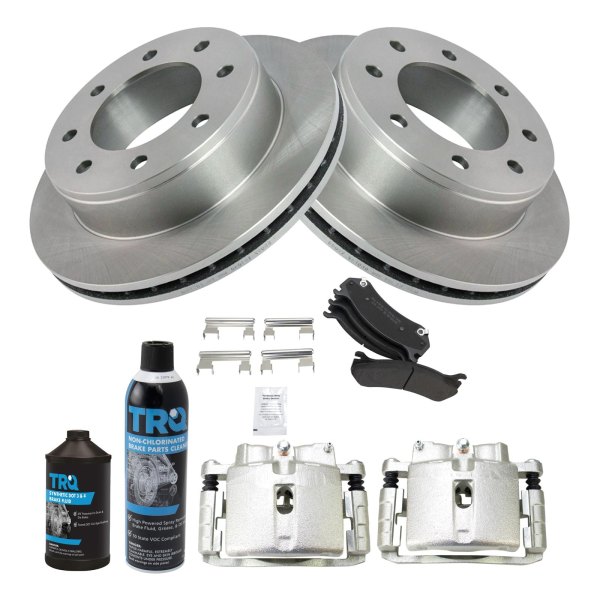 TRQ® - Rear Disc Brake Kit with Semi-Metallic Pads and Calipers