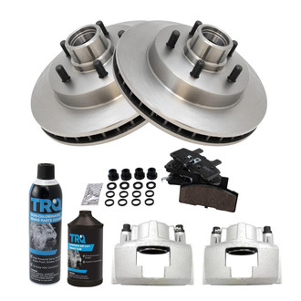 TRQ® - Front Disc Brake Kit with Ceramic Pads and Calipers