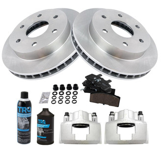 TRQ® - Front Disc Brake Kit with Ceramic Pads and Calipers