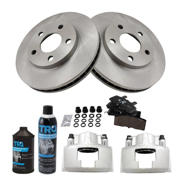 TRQ® - Front Disc Brake Kit with Ceramic Pads and Calipers