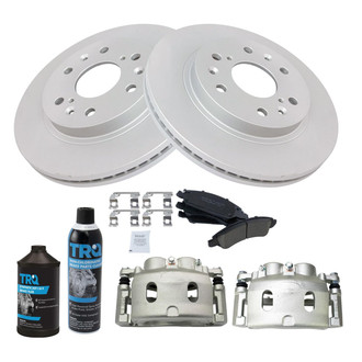 TRQ® - Front Disc Brake Kit with Ceramic Pads and Calipers
