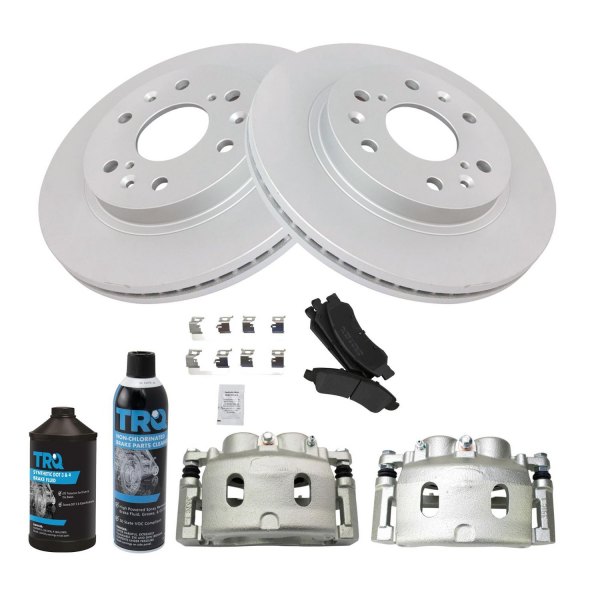 TRQ® - Front Disc Brake Kit with Semi-Metallic Pads and Calipers