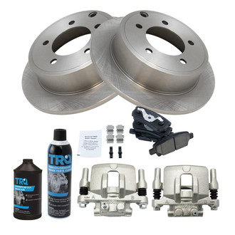 TRQ® - Rear Disc Brake Kit with Ceramic Pads and Calipers