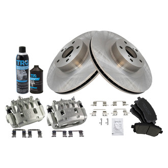 TRQ® - Front Disc Brake Kit with Ceramic Pads and Calipers