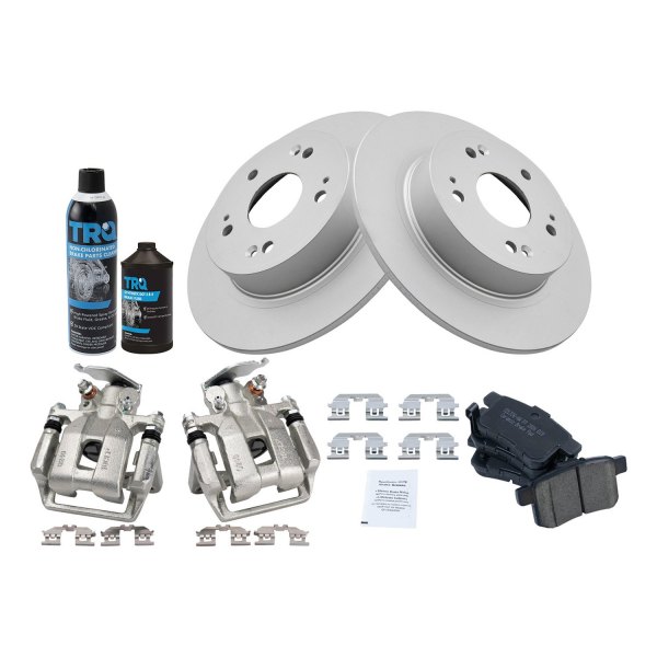 TRQ® - Rear Disc Brake Kit with Ceramic Pads and Calipers